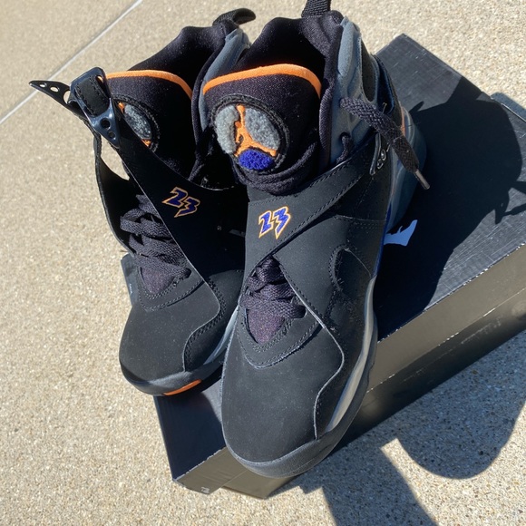 Jordan retro 8 Phoenix Suns (colorway) worn. - Picture 2 of 4